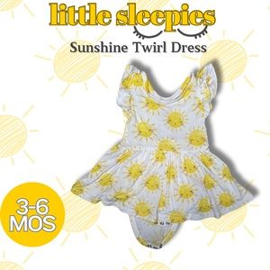 ☀️ Little Sleepies Sunshine Twirl Dress- Bamboo 3-6 months, EUC